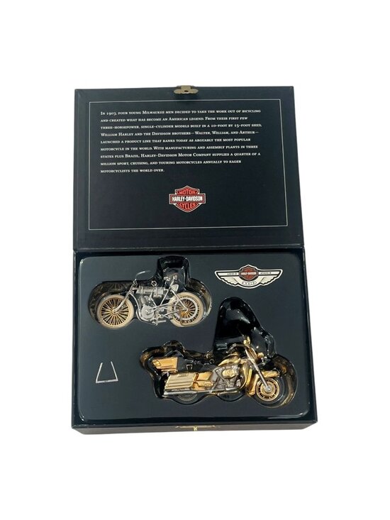Harley-Davidson Other - Harley Davidson 100th Anniversary Edition Hallmark Keepsake 2003 Set 2 Ornaments